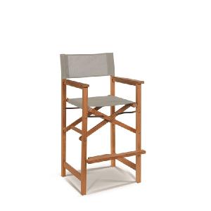 Captains Bar Stool with Taupe sling Cheap Sale Manchester Great Sale