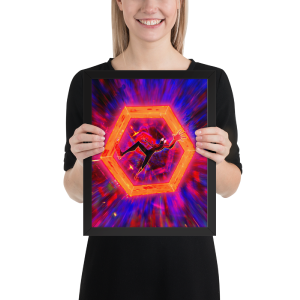 Spider-Man Across the Spider-Verse Miles Morales Framed Poster Outlet 100% Original