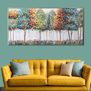 The Mystery Forest  100% Hand Painted Wall Paintings For Living Room (With outer Floater Frame) Hot Sale Cheap Pice