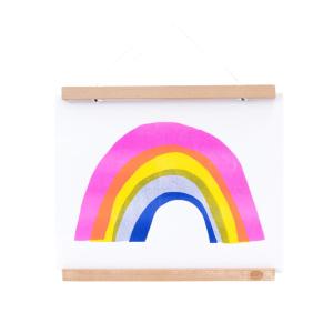 Rainbow - Risograph Print by Yellow Owl Workshop Free Shipping Wiki