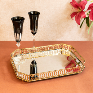 Viola Decorative Serving Tray Original For Sale
