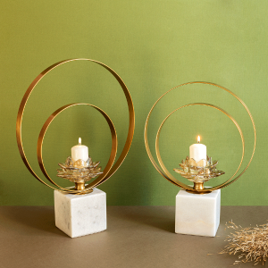 Wrangler Gold Rim Candle Stand - Pair Buy Cheap Hot Sale