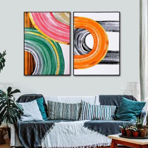 The Urban Traveller Framed Canvas Print Wall Art - Set of 2 Low Shipping Fee Online