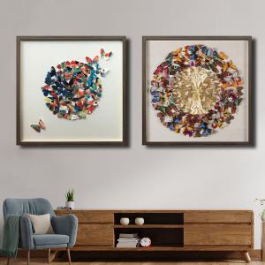 The Butterfly Shadow Box Wall Decoration Piece - Set of 2 How Much