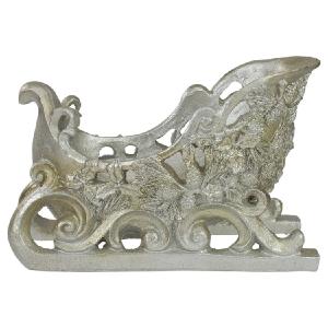 10" Champagne Resin Christmas Sleigh Tabletop Decoration Outlet Geniue Stockist