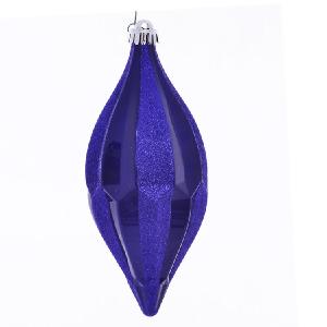 10" Cobalt Blue Candy Glitter Shuttle Ornaments 2 Per Bag Buy Cheap Manchester