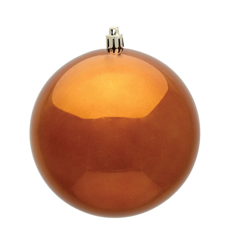 10" Copper Shiny Ball Ornament Cheap Sale Big Discount