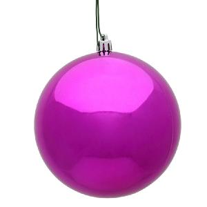 10" Fuchsia Shiny Ball Ornament Finishline Cheap Online