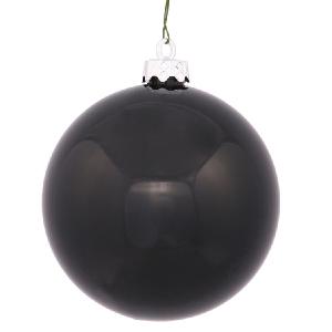 10" Black Shiny Ball Ornament Visa Payment