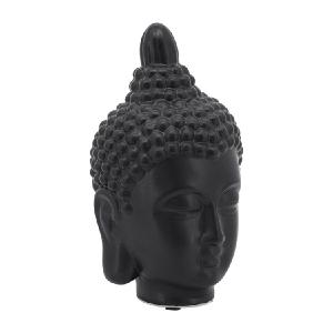 10" Ceramic Buddha Head - Black Free Shipping Manchester Great Sale