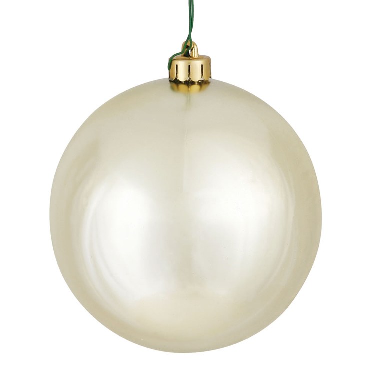 10" Champagne Shiny Ball Ornament Buy Cheap Manchester