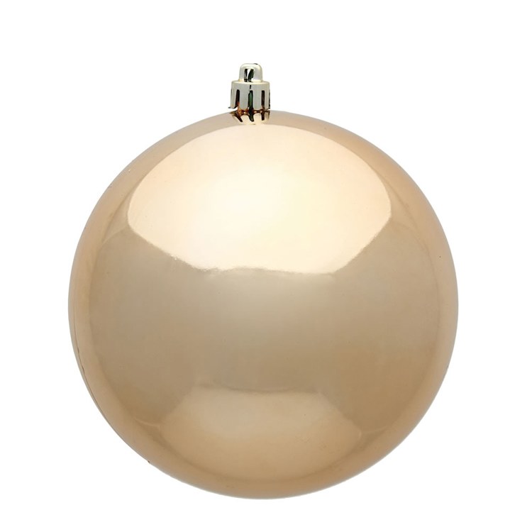 10" Cafe Latte Shiny Ball Ornament Big Discount Cheap Pice