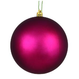 10" Berry Red Matte Ball Ornament Discount Visit New