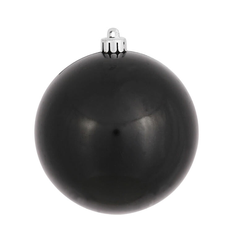 10" Black Candy Ball Ornament Cheap Sale Outlet Store