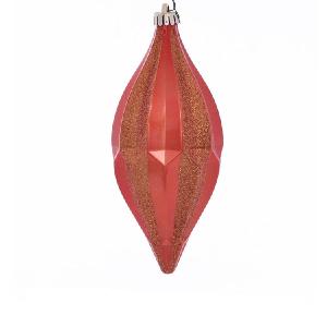 10" Burnish Orange Candy Glitter Shuttle Ornaments 2 Per Bag 2025 Online