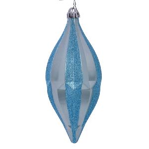 10" Baby Blue Candy Glitter Shuttle Ornaments 2 Per Bag Cheapest Pice Cheap Online