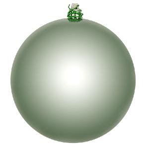 10" Frosty Mint Shiny Ball Ornament Discount In China