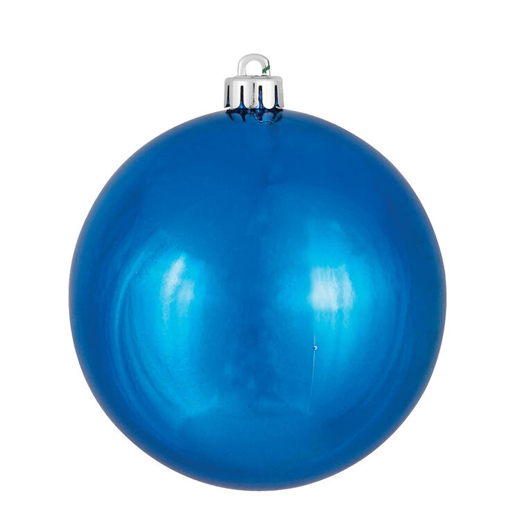 10" Blue Shiny Ball Ornament Clearance 2025 Unisex