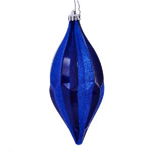 10" Blue Candy Glitter Shuttle Ornaments 2 Per Bag Clearance Affordable