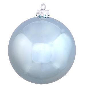 10" Baby Blue Shiny Ball Ornament Discount For Nice