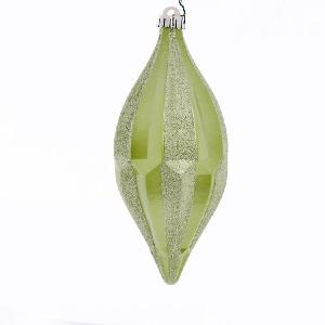 10" Celadon Candy Glitter Shuttle Ornaments 2 Per Bag Discount Pay With Paypal