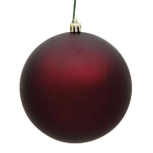 10" Burgundy Matte Ball Ornament Cheap Get To Buy