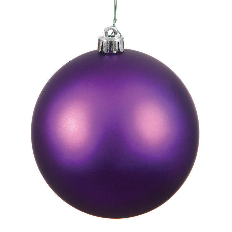 10" Plum Matte Ball Ornament Latest Collections