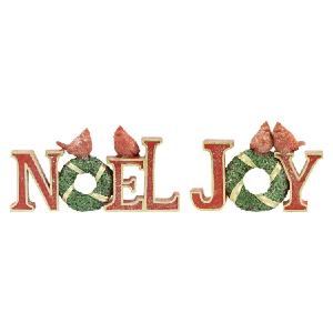 10" Joy and Noel Christmas Signs Set of 2 Good Selling Online