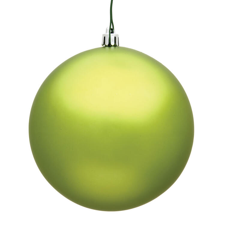 10" Lime Matte Ball Ornament Clearance Newest