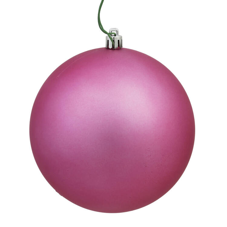 10" Mauve Matte Ball Ornament Footlocker Finishline Sale Online