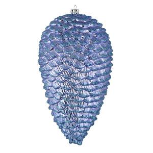 10" Lilac Matte Glitter Pine Cones 2 Per Box Clearance How Much