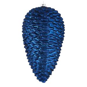 10" Midnight Blue Matte Glitter Pine Cones 2 Per Box Looking For Cheap Pice