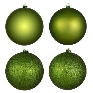10" Juniper Four-Finish Assorted Ball Ornaments 4 Per Bag 100% Authentic