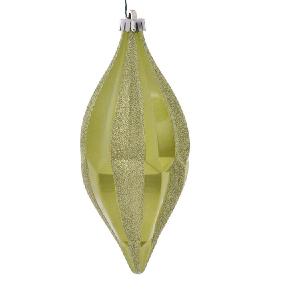 10" Lime Candy Glitter Shuttle Ornaments 2 Per Bag Low Pice Fee Shipping