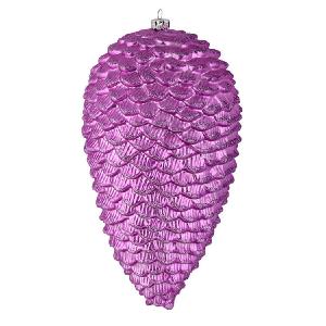10" Orchid Matte Glitter Pine Cones 2 Per Box Order Online
