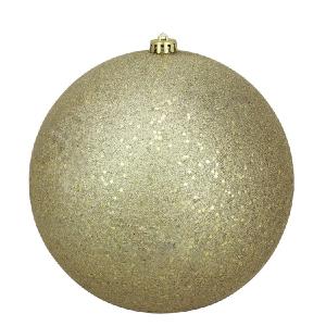 10" Holographic Glitter Gold Shatterproof Commercial Christmas Ball Ornament Visit New For Sale