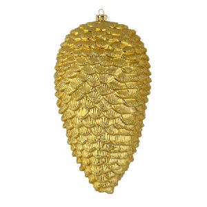 10" Gold Matte Glitter Pine Cones 2 Per Box Buy Cheap Manchester Great Sale
