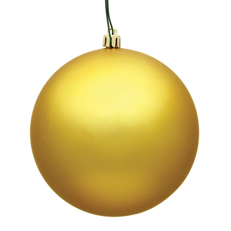 10" Honey Gold Matte Ball Ornament Clearance Buy