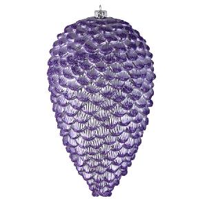 10" Lavender Matte Glitter Pine Cones 2 Per Box Cheap Sale 2025 Newest