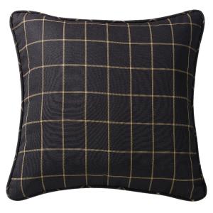 Ashbury Black Woven Tweed Euro Sham Discount Latest Collections
