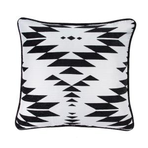 Amelia Black & White Aztec Jacquard Euro Sham Sale Best Sale