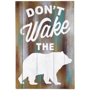 "Don't Wake The Bear" Wall Decor Cheap Geniue Stockist