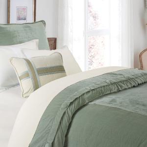 Arlington Seafoam Velvet Duvet Cover Clearance 2025 New