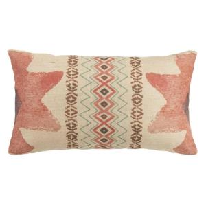 Aztec Burlap Pink Star Lumbar End Pillow, 11x19 Free Shipping Low Pice Fee Shipping