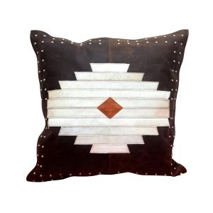Aztec Genuine Leather & Hide Throw Pillow Hot Sale