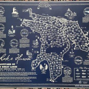 Shipwrecks of Lake Huron - Modern Print Cheap New Styles