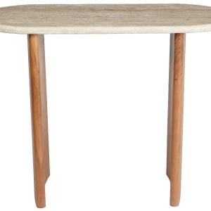 Trinsly Travertine Top Console Table | Safavieh Couture - SFV5753 Best Sale For Sale