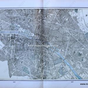 1898 - Paris (France); versos: Rome (Italy) , and Marseilles, Nice and Corsica (France) - Antique Map Outlet Good Selling