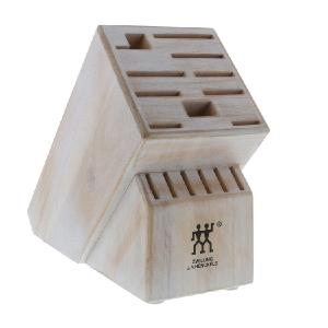 Twin Rustic White 16-Slot Knife Block Outlet Amazing Pice