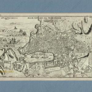 1700 - Marseille oder Marsilien - Antique Map Outlet Shop